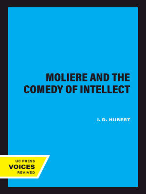 cover image of Moliere and the Comedy of Intellect